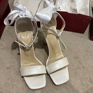 Brand New Forever & Always - Noelle Bridal Heeled Sandals with Ribbon - Size 8.5